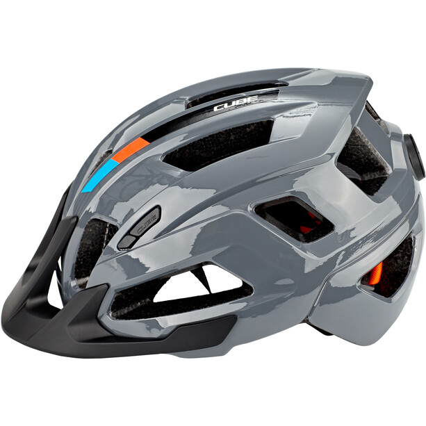 Cube Steep X Actionteam Helmet grey/orange