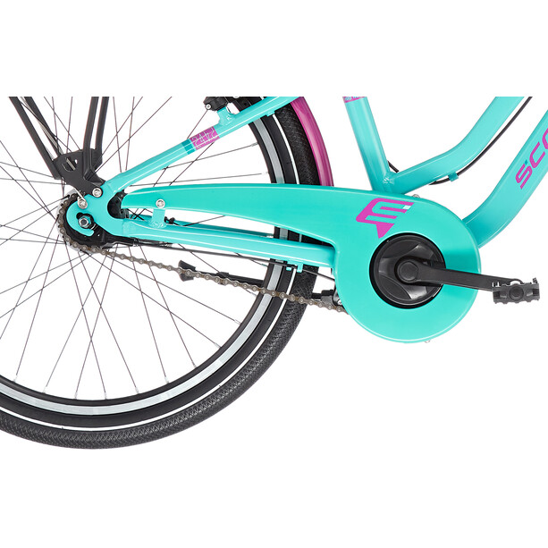 s'cool chiX twin alloy 24 7-S Kinderen, turquoise/violet