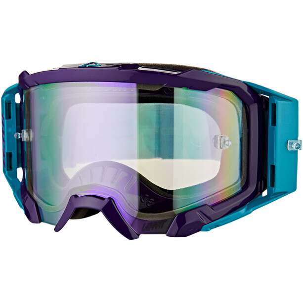 Leatt Velocity 5.5 Iriz Goggles met anti-condens lens, blauw/violet