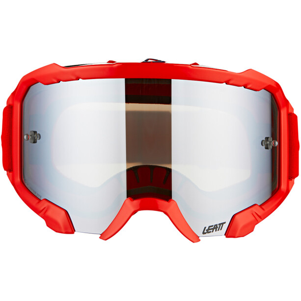 Leatt Velocity 4.5 Iriz Goggles met anti-condens lens, rood/blauw