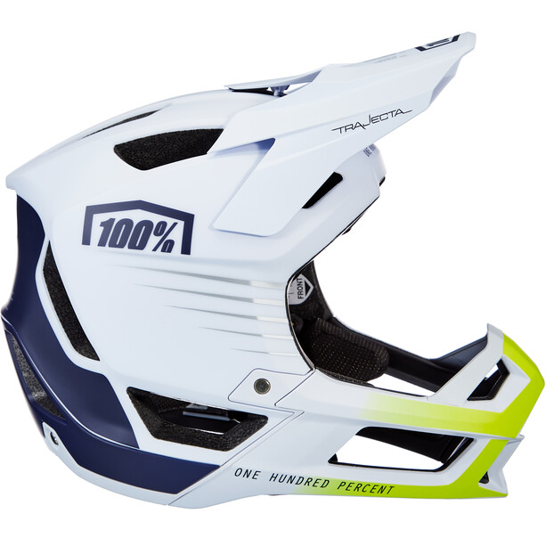 100% Trajecta Helmet white/navy