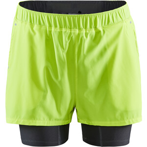 Craft ADV Charge 2-In-1 Stretch Shorts Heren, geel geel