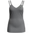 Odlo Natural + Light Suw Top V-Ausschnitt Unterhemd Damen grau