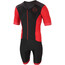 Zone3 Aquaflo Plus Short Sleeve Full Zip Men black/red