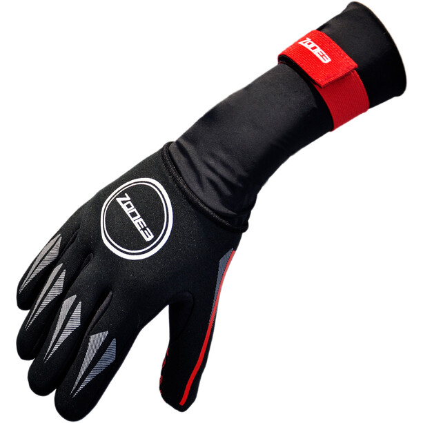 Zone3 Neoprene Swim Gloves black/red