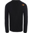 The North Face Graphic Langarm T-Shirt Herren schwarz/orange