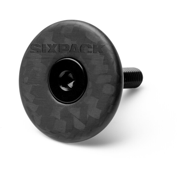 Sixpack Vertic Aheadcap 1 1/8” carbon, zwart