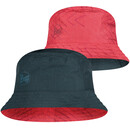 Buff Travel Bucket Hat, negro/rojo