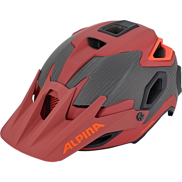 Alpina Rootage Kask rowerowy, czerwony/czarny