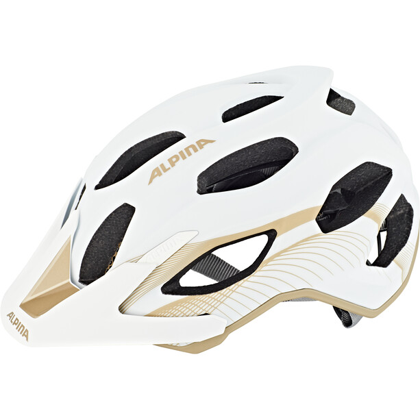 Alpina Carapax 2.0 Kask rowerowy, biały/złoty