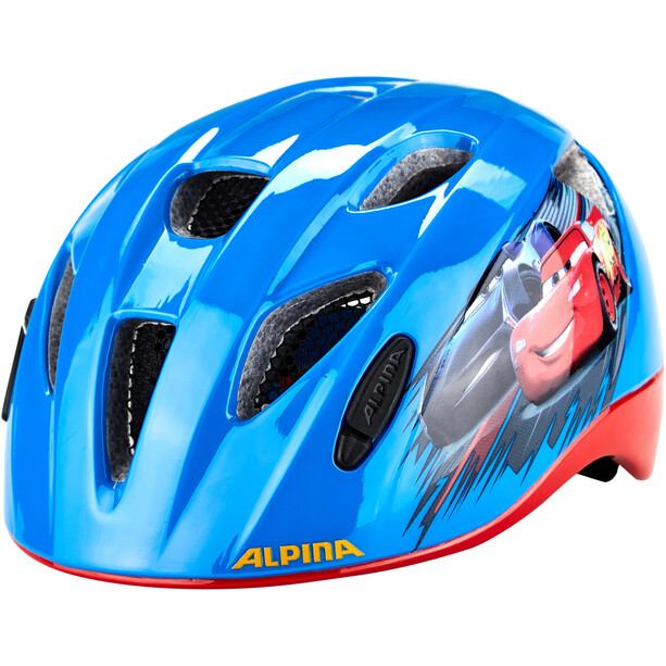 Alpina Ximo Disney Kask rowerowy Dzieci, niebieski/czerwony