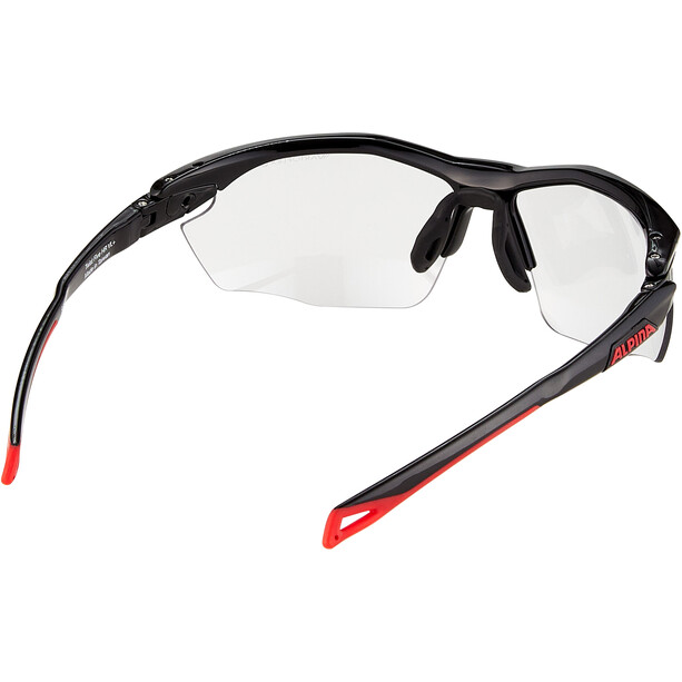 Alpina Twist Five HR VL+ Okulary rowerowe, czarny/czerwony