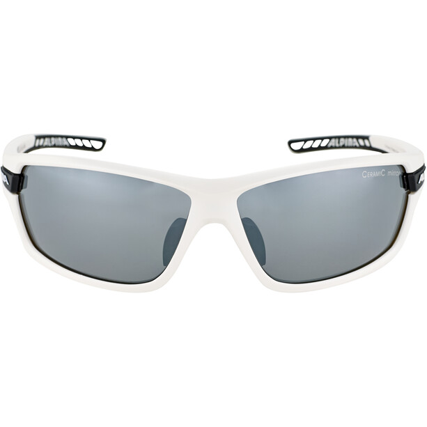 Alpina Tri-Scray 2.0 Glasses white matt-black/black mirror