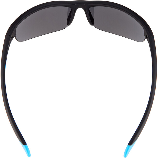 Alpina Flexxy HR Glasses Youth black matt-blue/blue mirror