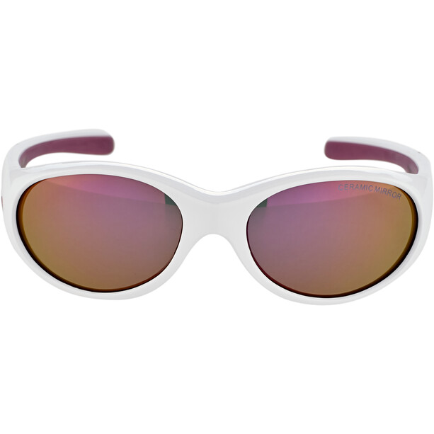 Alpina Flexxy Okulary rowerowe Dziewczynki, biały/fioletowy
