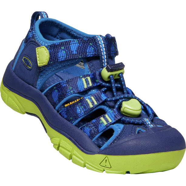 Keen Newport H2 Sandals Kids blue depths/chartreuse