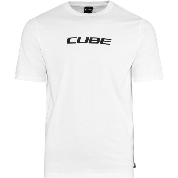 Cube Organic Camiseta Classic Logo Hombre, blanco