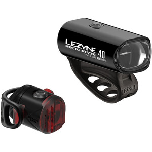 Lezyne Hecto Drive 40/Femto Drive Zestaw oświetlenia na USB, czarny czarny