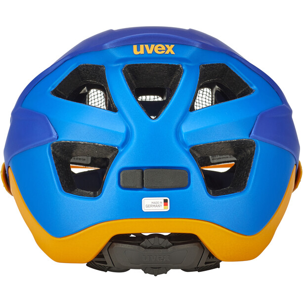 UVEX Quatro Integrale Kask rowerowy, niebieski/pomarańczowy