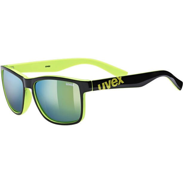 UVEX LGL 39 Glasses black lime/mirror yellow