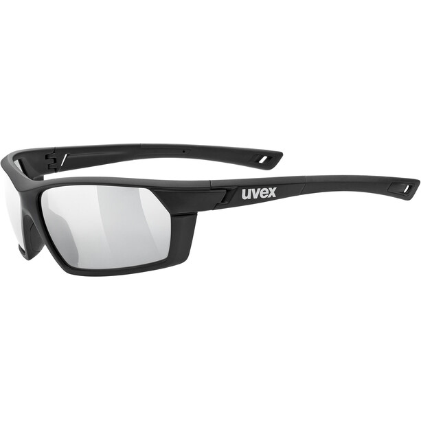 UVEX Sportstyle 225 Glasses black mat/litemirror silver