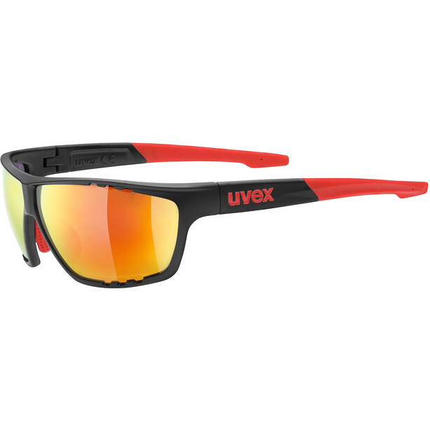 UVEX Sportstyle 706 Gafas, negro/rojo