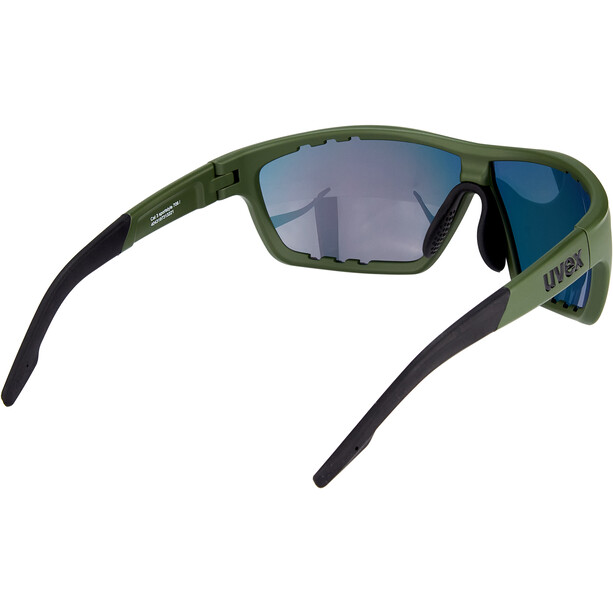 UVEX Sportstyle 706 Lunettes, olive/rouge