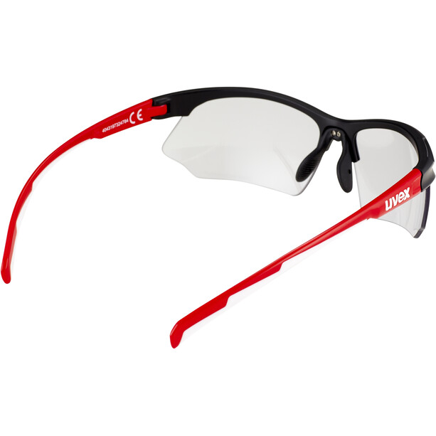UVEX Sportstyle 802 V Okulary, czarny/czerwony
