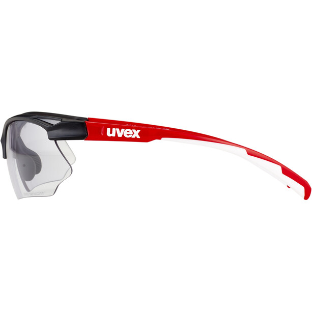 UVEX Sportstyle 802 V Lunettes, noir/rouge