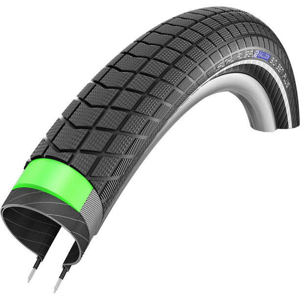 SCHWALBE Big Ben Plus Clincher Tyre 28x2.15" Performance SnakeSkin GreenGuard Reflex, zwart