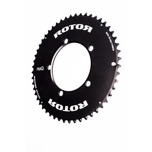 Rotor R-Ring Aero Outer Chainring Round BCD110x5 black