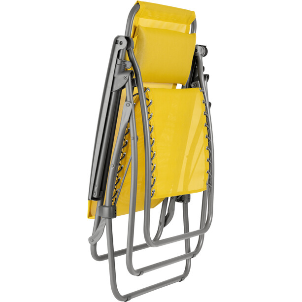 Lafuma Mobilier RT2 Chaise longue Texplast, jaune/gris