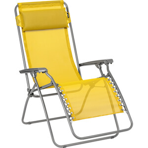 Lafuma Mobilier RT2 Chaise longue Texplast, jaune/gris jaune/gris