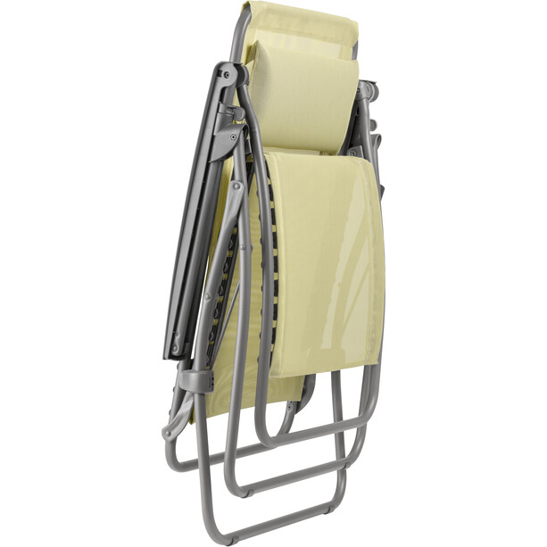 Lafuma Mobilier R Clip Chaise longue Batyline, jaune/gris