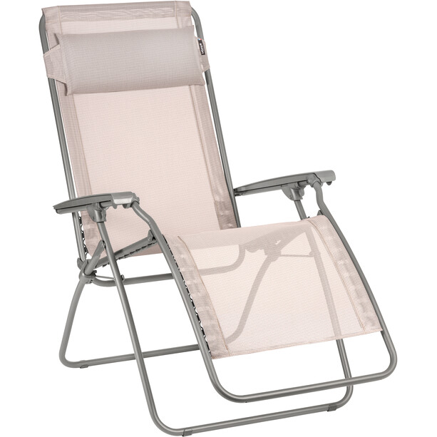 Lafuma Mobilier R Clip Chaise longue Batyline, rose/gris