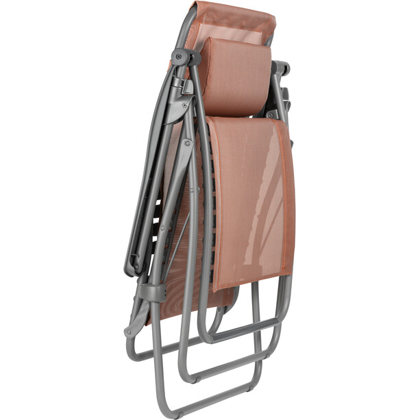 Lafuma Mobilier RSXA Clip Chaise longue Batyline, orange/gris