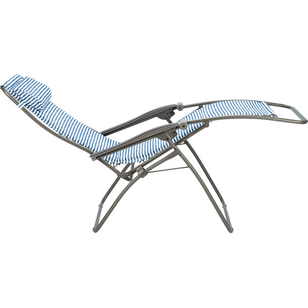Lafuma Mobilier RSX Chaise longue Polycoton, bleu/blanc