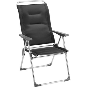Lafuma Mobilier Alu Cham Chaise de camping Air Comfort, noir noir