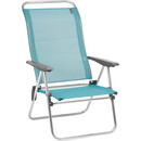 Lafuma Mobilier Alu Low Chaise de camping Batyline, turquoise/gris