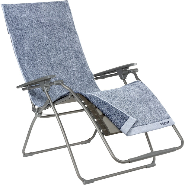 Lafuma Mobilier Littoral Frottee Cover für Relax Stühle grau