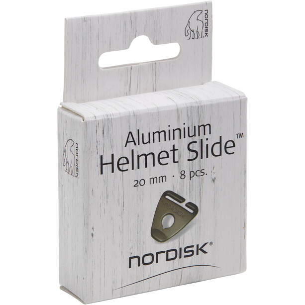 Nordisk Aluminium Helmet Slide 20mm 8 Pieces mud brown