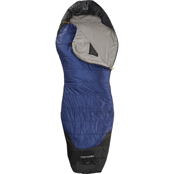 Nordisk Puk +10° Curve Saco de Dormir L, azul/negro