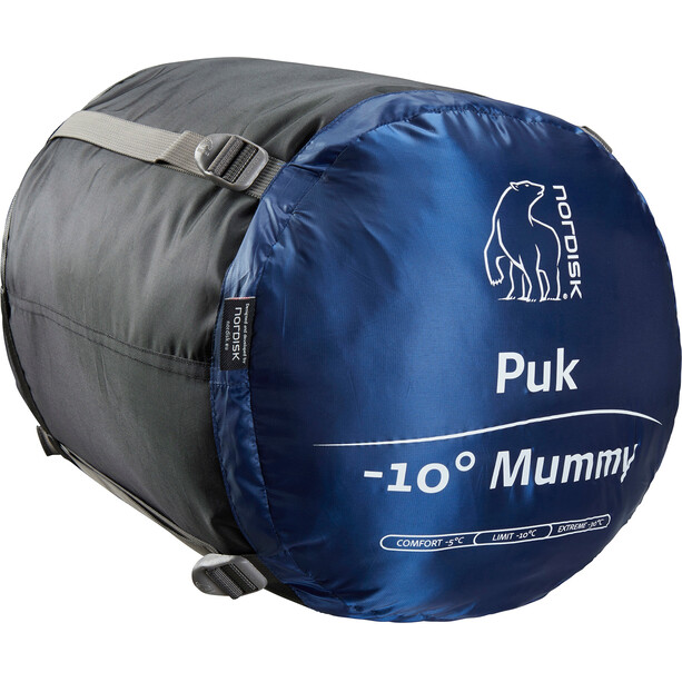 Nordisk Puk -10° Mummy Schlafsack M schwarz/blau