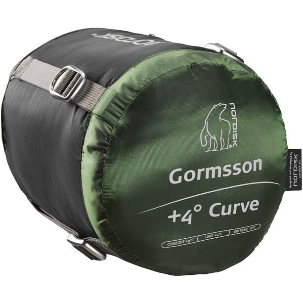 Nordisk Gormsson +4° Curve Saco de Dormir XL, negro/verde