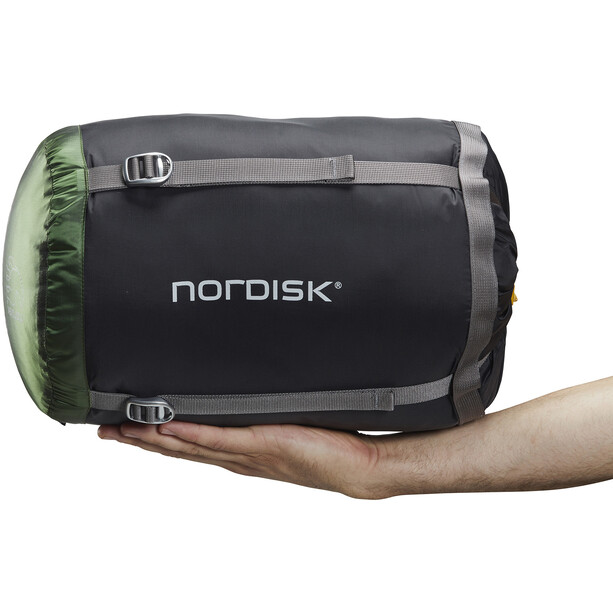 Nordisk Gormsson -2° Egg Sacco a pelo XL, nero/verde