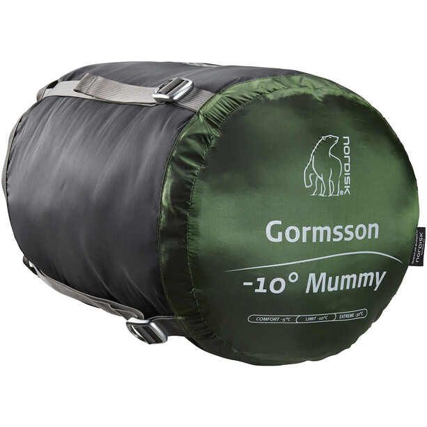 Nordisk Gormsson -10° Mummy Schlafsack M schwarz/grün