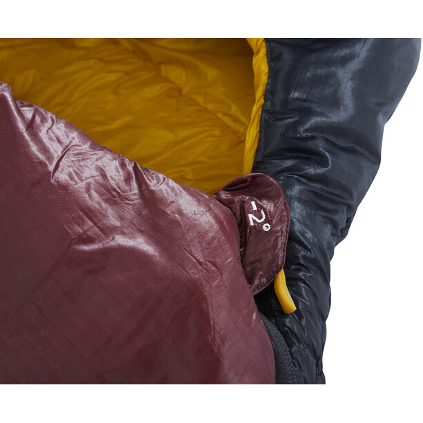 Nordisk Oscar -2° Curve Sleeping Bag L rio red/mustard yellow/black