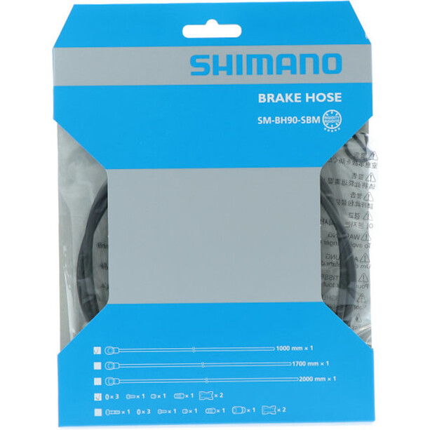 Shimano Deore XT SM-BH90-SBM Cubierta Freno Recto Banjo, negro