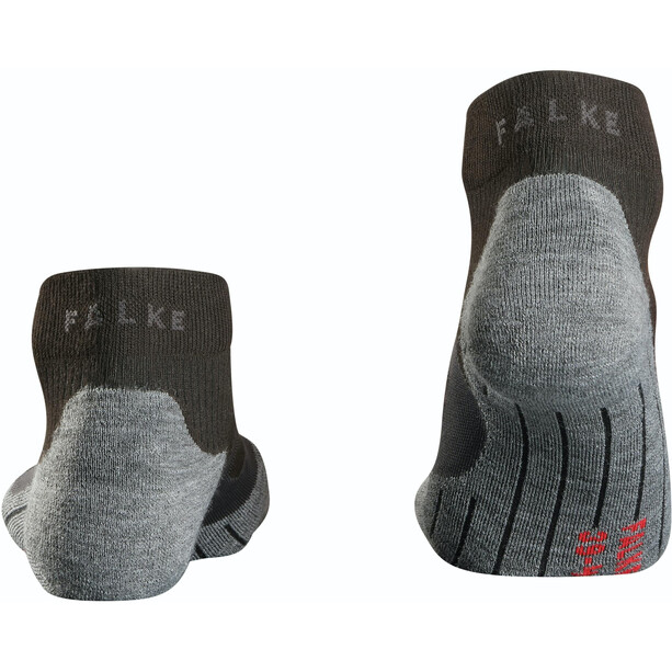 Falke RU 4 Cool Calcetines Cortos Hombre, negro/gris