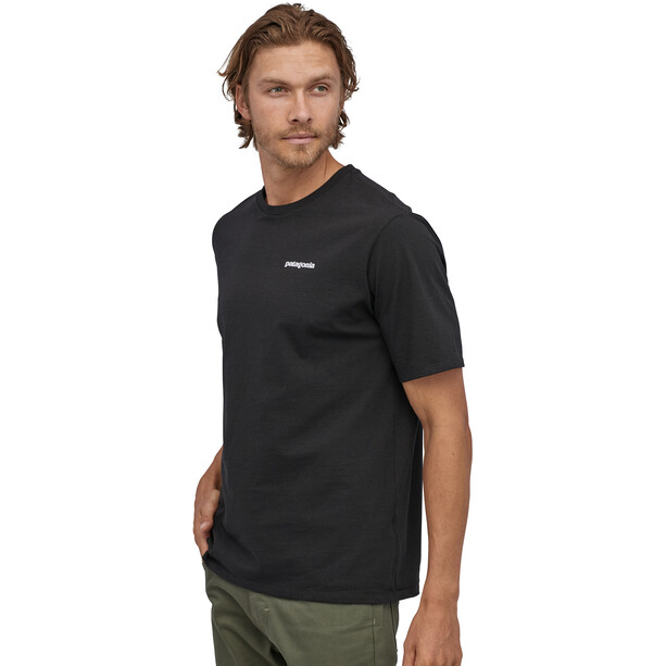 Patagonia P-6 Logo T-shirt Responsibili Homme, noir